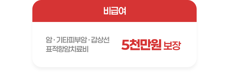 표적항암치료비 5천만원 보장